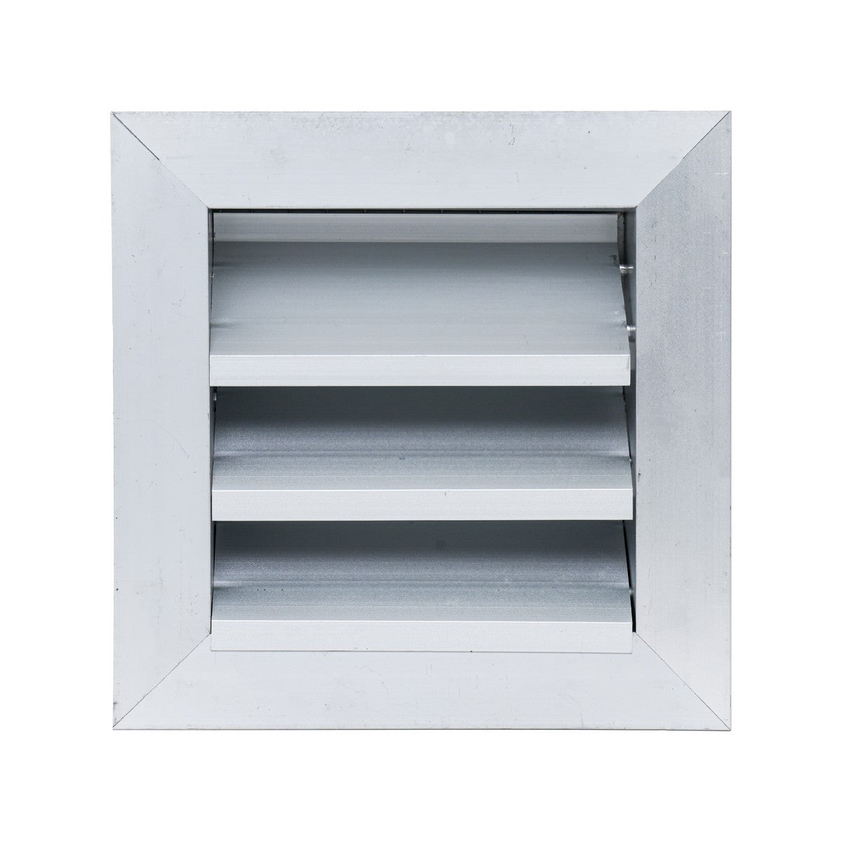 6"x6" Anodized Aluminum Exterior Wall Louver, Weatherproof Rain & Rust Resistant Vent Cover