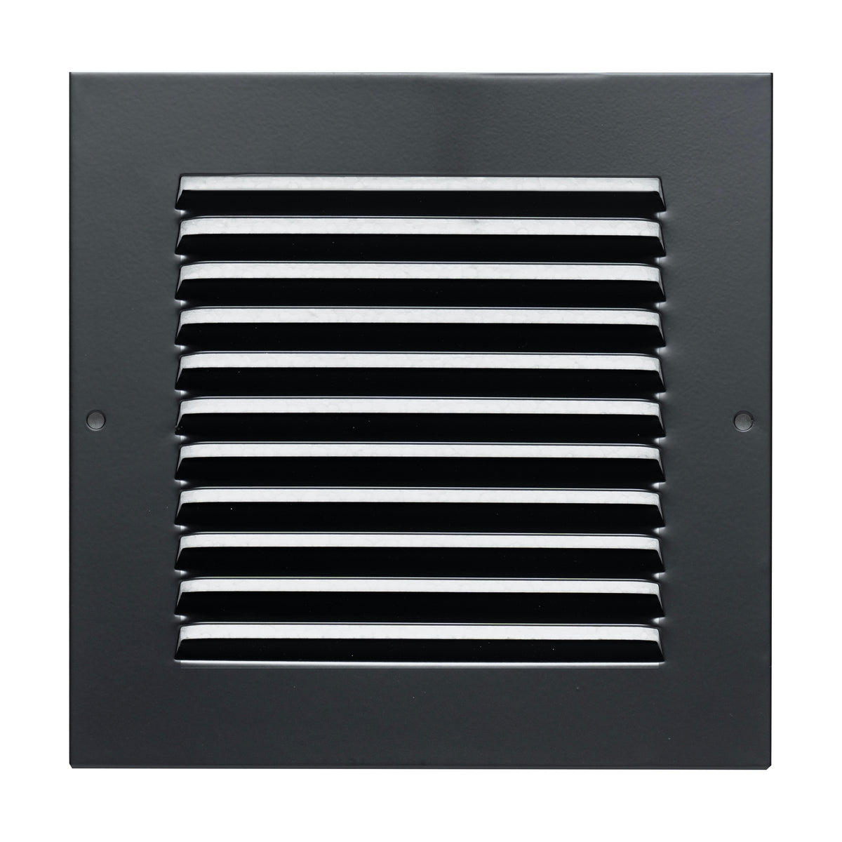 6"x6" Black Steel Return Air Grille, High-Airflow HVAC Cold Air Intake for Wall & Ceiling