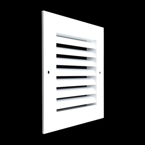 6"x6" White Aluminum Rust-Free Return Air Grille, High-Airflow HVAC Cold Air Intake for Wall & Ceiling