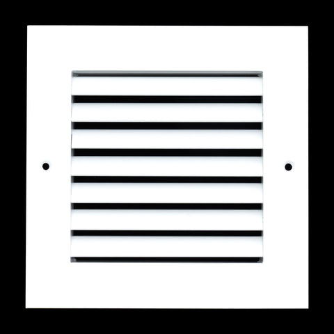 6"x6" White Aluminum Rust-Free Return Air Grille, High-Airflow HVAC Cold Air Intake for Wall & Ceiling