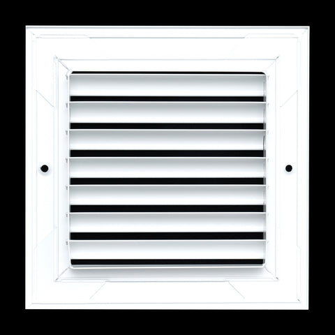 6"x6" White Aluminum Rust-Free Return Air Grille, High-Airflow HVAC Cold Air Intake for Wall & Ceiling
