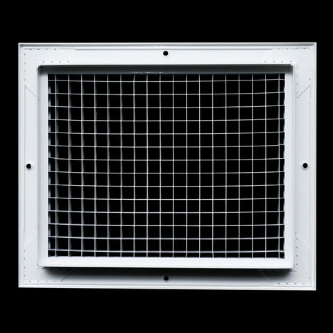 8"x10" White Aluminum Eggcrate Return Air Grille, Low-Noise High-Airflow Rust-Proof Vent Cover