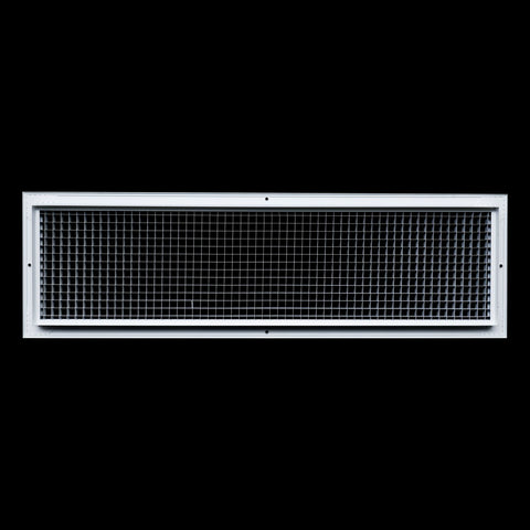 8"x30" White Aluminum Eggcrate Return Air Grille, Low-Noise High-Airflow Rust-Proof Vent Cover