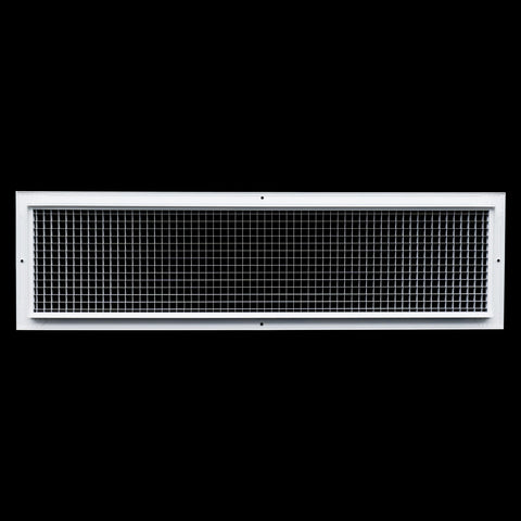 8"x32" White Aluminum Eggcrate Return Air Grille, Low-Noise High-Airflow Rust-Proof Vent Cover