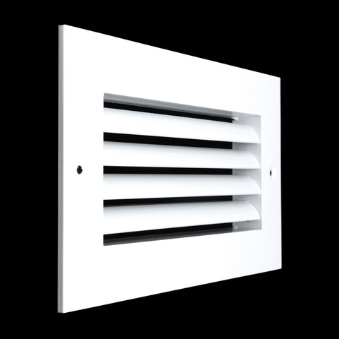 8"x4" White Aluminum Rust-Free Return Air Grille, High-Airflow HVAC Cold Air Intake for Wall & Ceiling