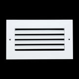 8"x4" White Aluminum Rust-Free Return Air Grille, High-Airflow HVAC Cold Air Intake for Wall & Ceiling