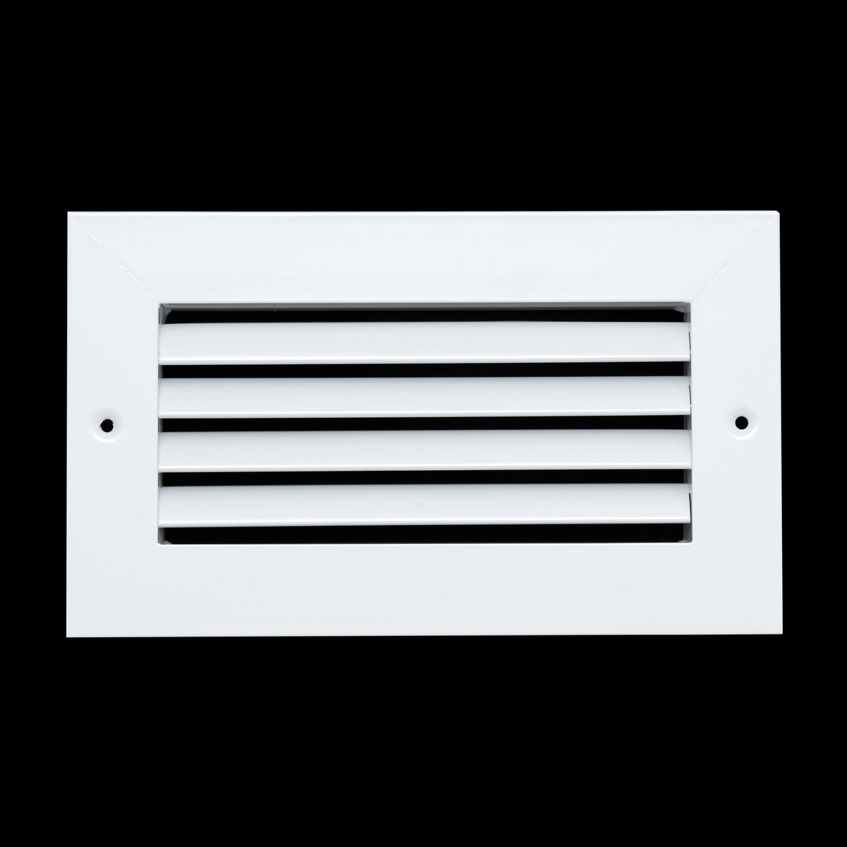 8"x4" White Aluminum Rust-Free Return Air Grille, High-Airflow HVAC Cold Air Intake for Wall & Ceiling