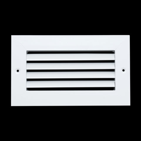 8"x4" White Aluminum Rust-Free Return Air Grille, High-Airflow HVAC Cold Air Intake for Wall & Ceiling