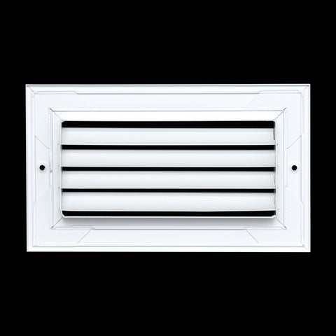 8"x4" White Aluminum Rust-Free Return Air Grille, High-Airflow HVAC Cold Air Intake for Wall & Ceiling