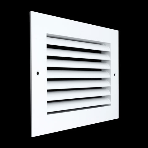 8"x6" White Aluminum Rust-Free Return Air Grille, High-Airflow HVAC Cold Air Intake for Wall & Ceiling
