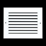 8"x6" White Aluminum Rust-Free Return Air Grille, High-Airflow HVAC Cold Air Intake for Wall & Ceiling