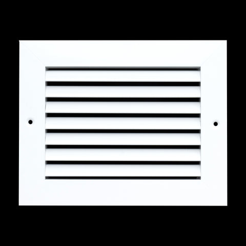 8"x6" White Aluminum Rust-Free Return Air Grille, High-Airflow HVAC Cold Air Intake for Wall & Ceiling