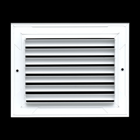 8"x6" White Aluminum Rust-Free Return Air Grille, High-Airflow HVAC Cold Air Intake for Wall & Ceiling