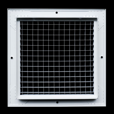8"x8" White Aluminum Eggcrate Return Air Grille, Low-Noise High-Airflow Rust-Proof Vent Cover