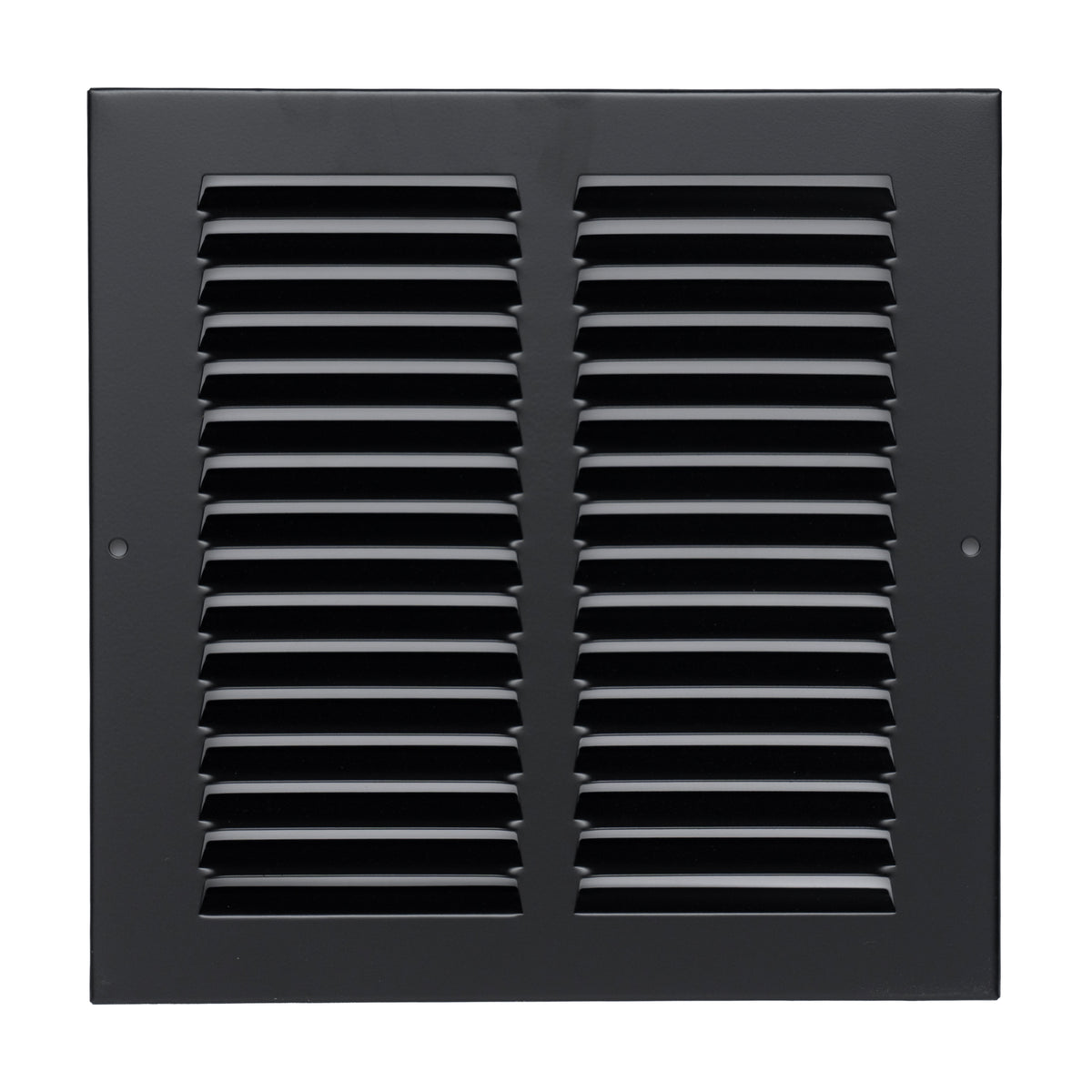 8"x8" Black Steel Return Air Grille, High-Airflow HVAC Cold Air Intake for Wall & Ceiling