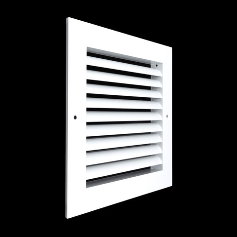 8"x8" White Aluminum Rust-Free Return Air Grille, High-Airflow HVAC Cold Air Intake for Wall & Ceiling