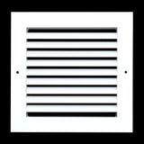 8"x8" White Aluminum Rust-Free Return Air Grille, High-Airflow HVAC Cold Air Intake for Wall & Ceiling