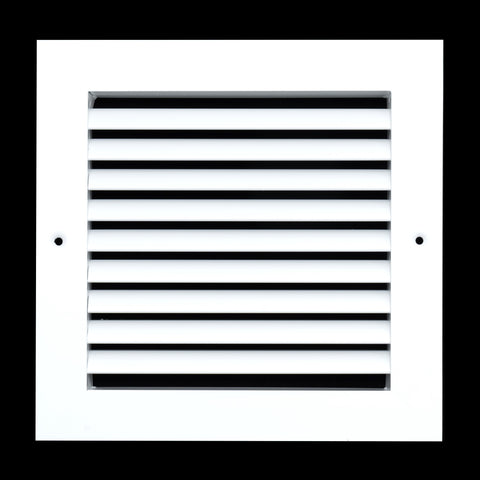 8"x8" White Aluminum Rust-Free Return Air Grille, High-Airflow HVAC Cold Air Intake for Wall & Ceiling