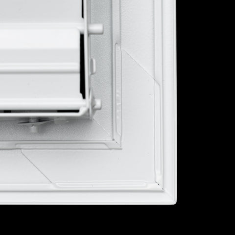 16"x10" White Aluminum Adjustable Decorative Vent Cover, Rust-Proof Supply Grille for Wall & Ceiling