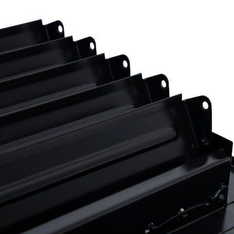 6"x4" Black Steel Adjustable Supply Register, Air Vent Cover with Damper for Sidewall Or Ceiling
