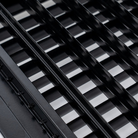 14"x6" Black Steel Adjustable Supply Register, Air Vent Cover with Damper for Sidewall Or Ceiling