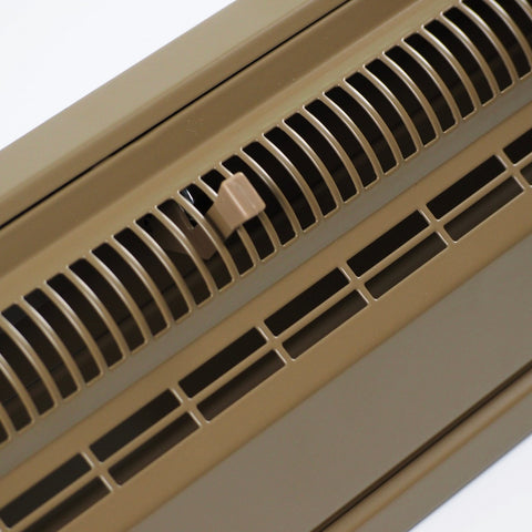 48" Brown Steel Baseboard Return Air Grille, Removable Faceplate
