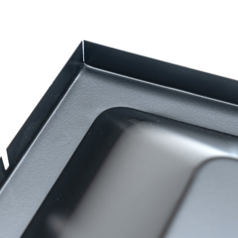 Fits 24"x24" Black Steel T-Bar Drop Ceiling Diffuser, 2x2 Lay-In 3-Cone, 6" Round Neck