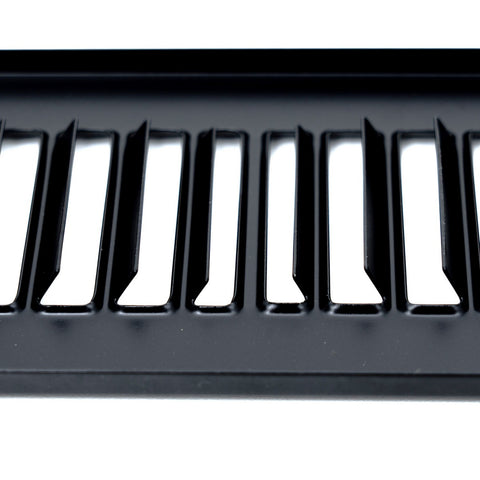 2"x12" Black Toe Kick Vent Cover, Cabinet Toe Space HVAC Register Grille