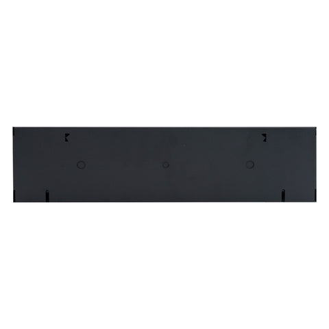 18" Black Steel Corner Baseboard Register, Round Airflow Adjustable Vent Cover