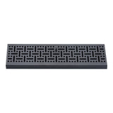 18" Black Steel Corner Baseboard Register, Decorative Adjustable Vent Cover