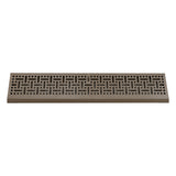 24" Brown Steel Corner Baseboard Register, Decorative Adjustable Vent Cover