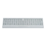 18" White Steel Corner Baseboard Register, Decorative Adjustable Vent Cover