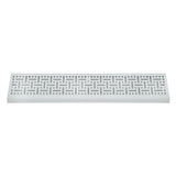 24" White Steel Corner Baseboard Register, Decorative Adjustable Vent Cover