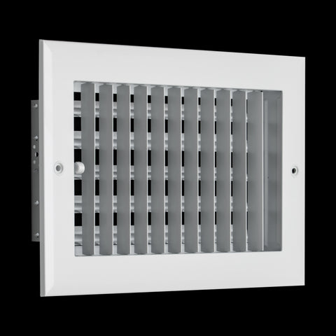 10"x6" White Aluminum Adjustable Decorative Vent Cover, Rust-Proof Supply Grille for Wall & Ceiling