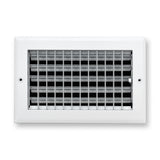10"x6" White Aluminum Adjustable Decorative Vent Cover, Rust-Proof Supply Grille for Wall & Ceiling
