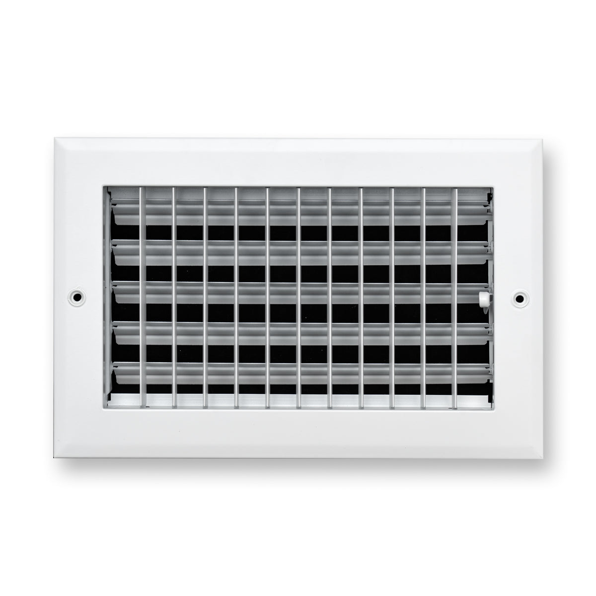 10"x6" White Aluminum Adjustable Decorative Vent Cover, Rust-Proof Supply Grille for Wall & Ceiling