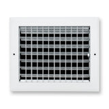 10"x8" White Aluminum Adjustable Decorative Vent Cover, Rust-Proof Supply Grille for Wall & Ceiling