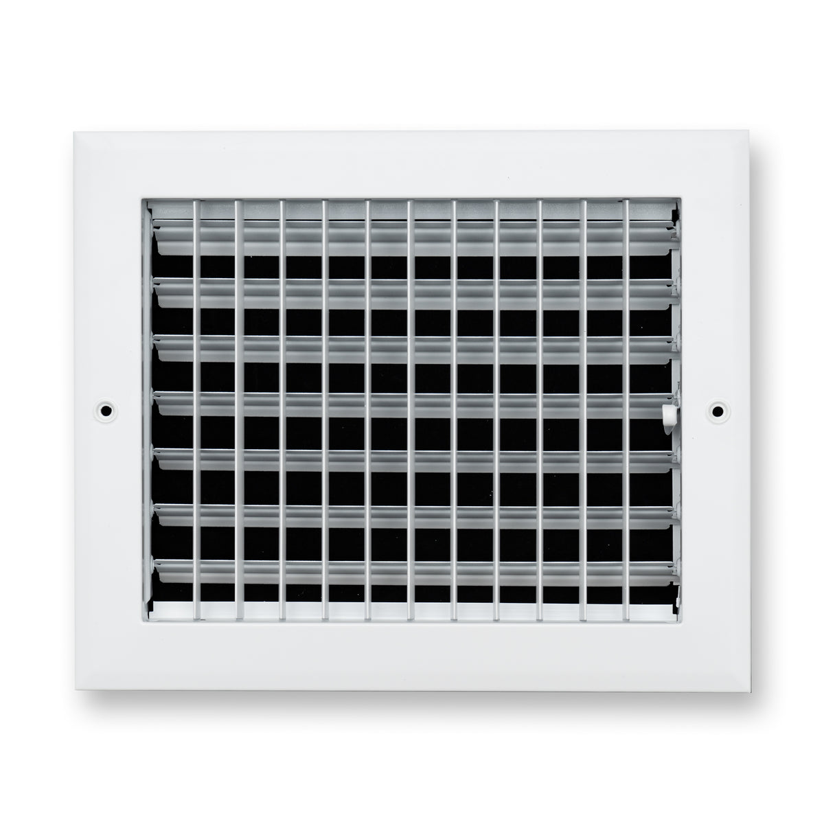 10"x8" White Aluminum Adjustable Decorative Vent Cover, Rust-Proof Supply Grille for Wall & Ceiling