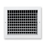 12"x10" White Aluminum Adjustable Decorative Vent Cover, Rust-Proof Supply Grille for Wall & Ceiling