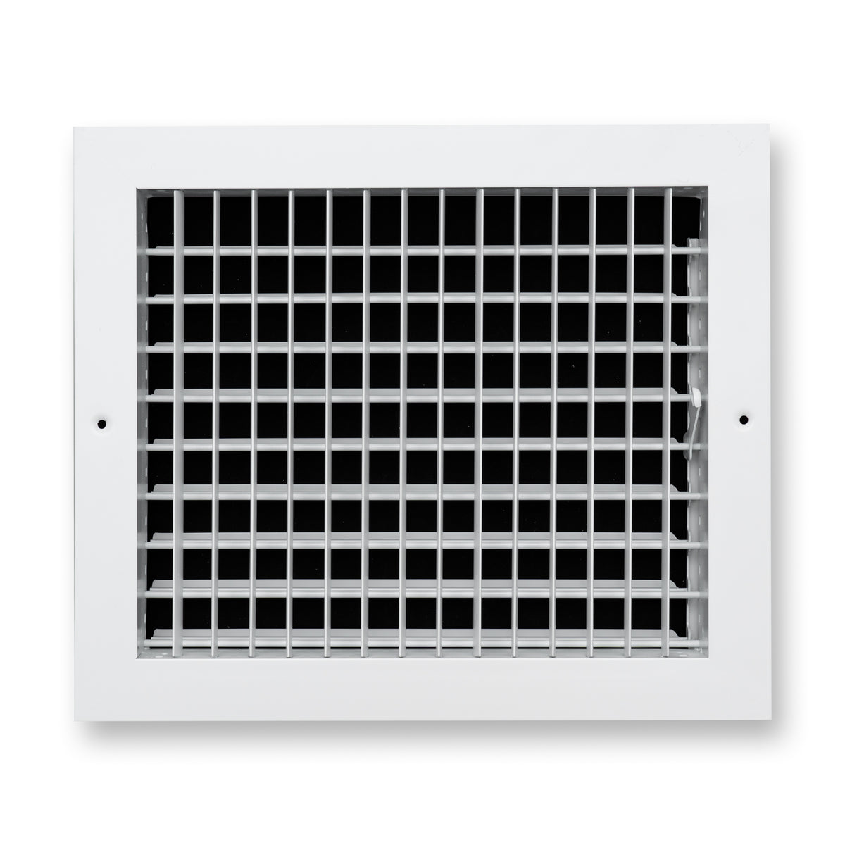 12"x10" White Aluminum Adjustable Decorative Vent Cover, Rust-Proof Supply Grille for Wall & Ceiling