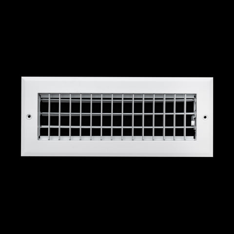 12"x4" White Aluminum Adjustable Decorative Vent Cover, Rust-Proof Supply Grille for Wall & Ceiling