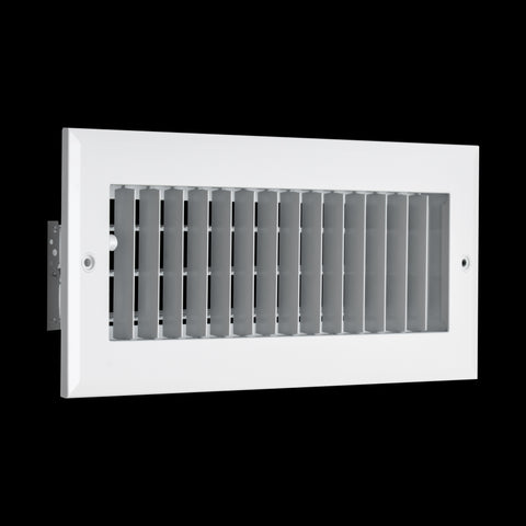 12"x4" White Aluminum Adjustable Decorative Vent Cover, Rust-Proof Supply Grille for Wall & Ceiling