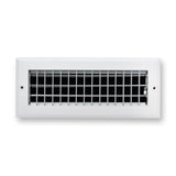 12"x4" White Aluminum Adjustable Decorative Vent Cover, Rust-Proof Supply Grille for Wall & Ceiling