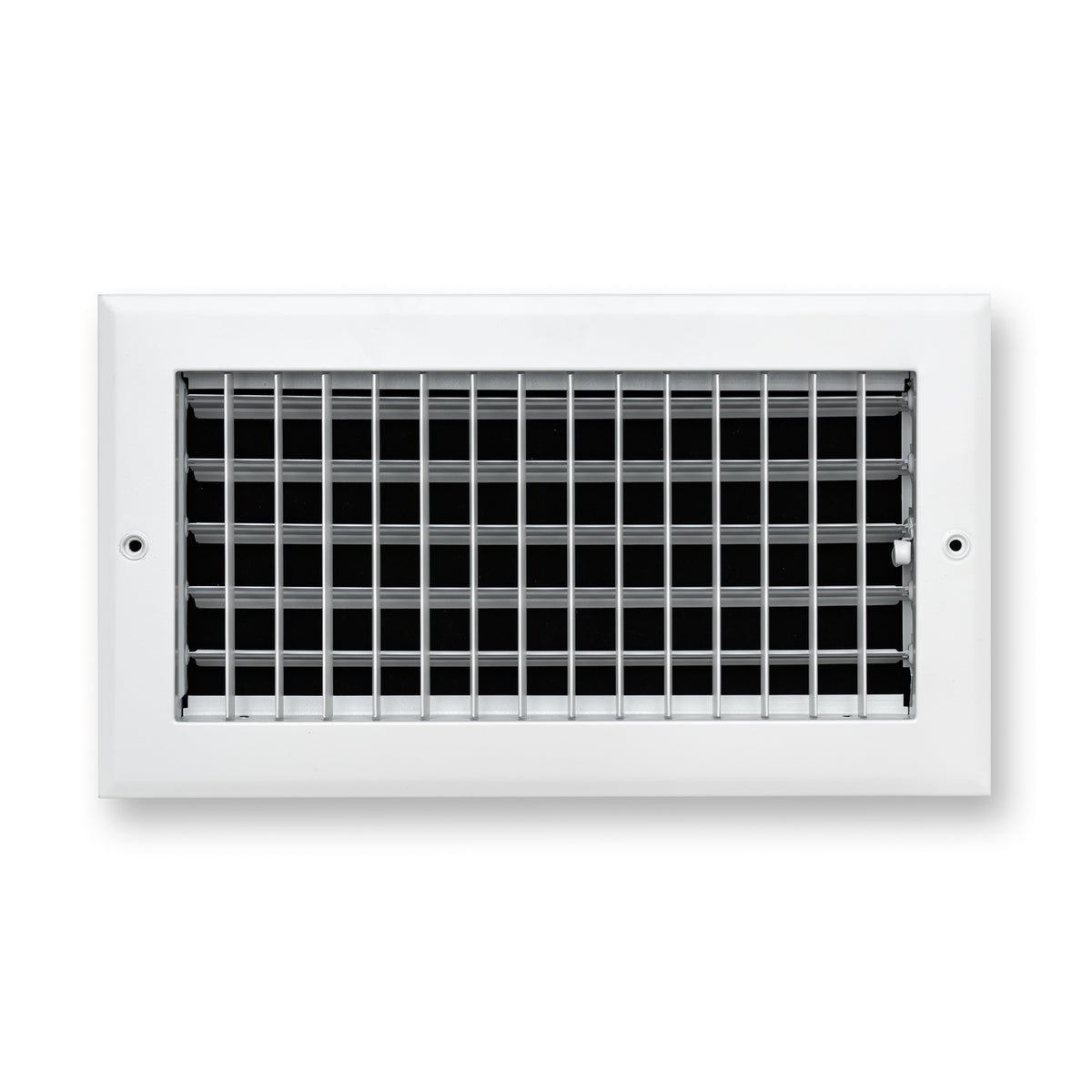 12"x6" White Aluminum Adjustable Decorative Vent Cover, Rust-Proof Supply Grille for Wall & Ceiling