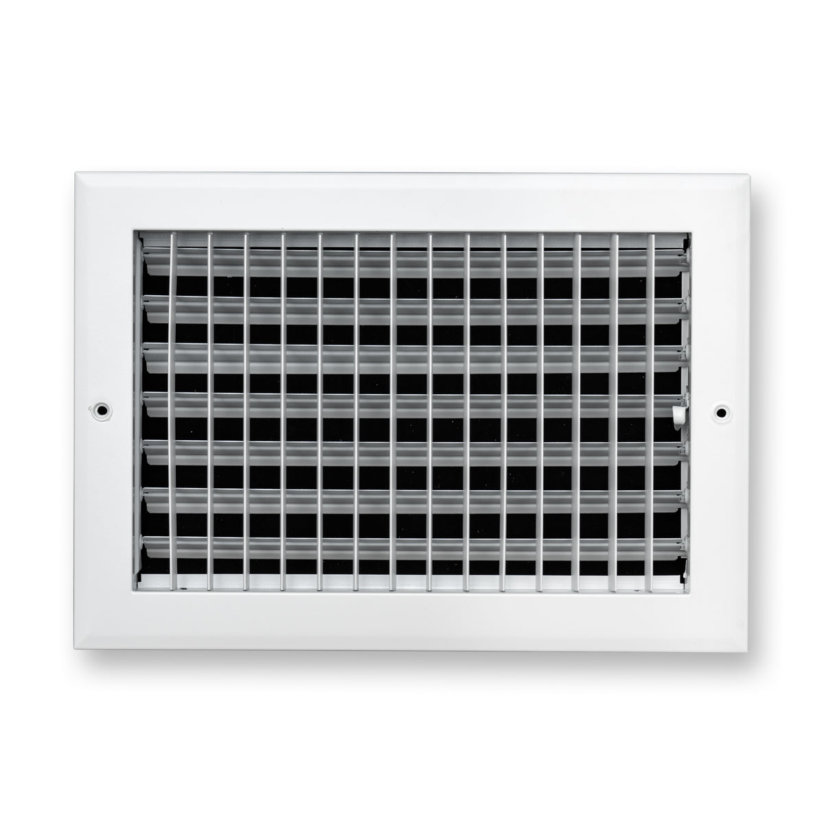 12"x8" White Aluminum Adjustable Decorative Vent Cover, Rust-Proof Supply Grille for Wall & Ceiling