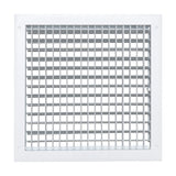 14"x14" White Aluminum Adjustable Decorative Vent Cover, Rust-Proof Supply Grille for Wall & Ceiling