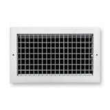 14"x8" White Aluminum Adjustable Decorative Vent Cover, Rust-Proof Supply Grille for Wall & Ceiling