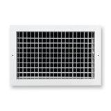 16"x10" White Aluminum Adjustable Decorative Vent Cover, Rust-Proof Supply Grille for Wall & Ceiling