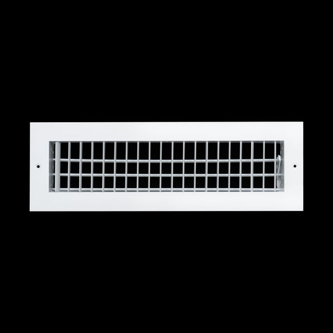 16"x4" White Aluminum Adjustable Decorative Vent Cover, Rust-Proof Supply Grille for Wall & Ceiling