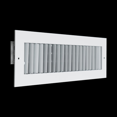 16"x4" White Aluminum Adjustable Decorative Vent Cover, Rust-Proof Supply Grille for Wall & Ceiling